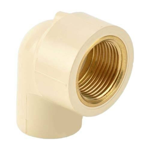 Ashirvad Flowguard Plus CPVC Brass Elbow With Clamp 3/4x 1/2 Inch, 2229302